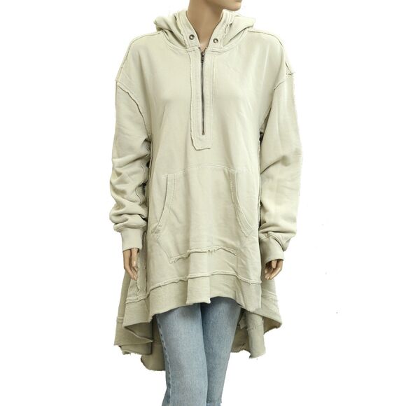 Free People North Sweatshirt Hoodie Tunic Top Oversized Slouchy Cotton XS 283699 - Picture 7 of 11